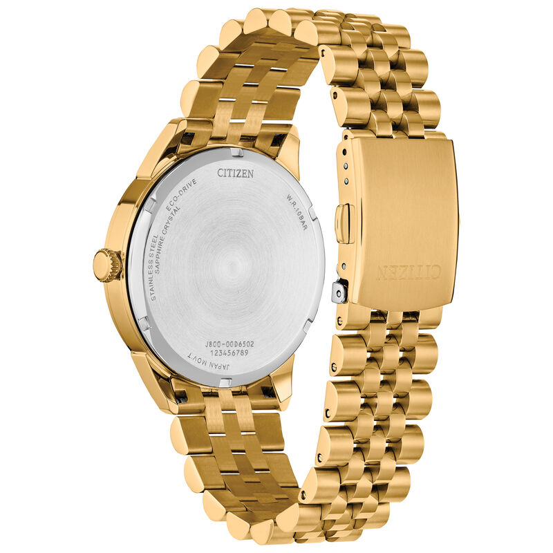 Citizen Men's Rolan Black Dial Gold-Tone Bracelet 41mm Watch AW0152-58H image number null