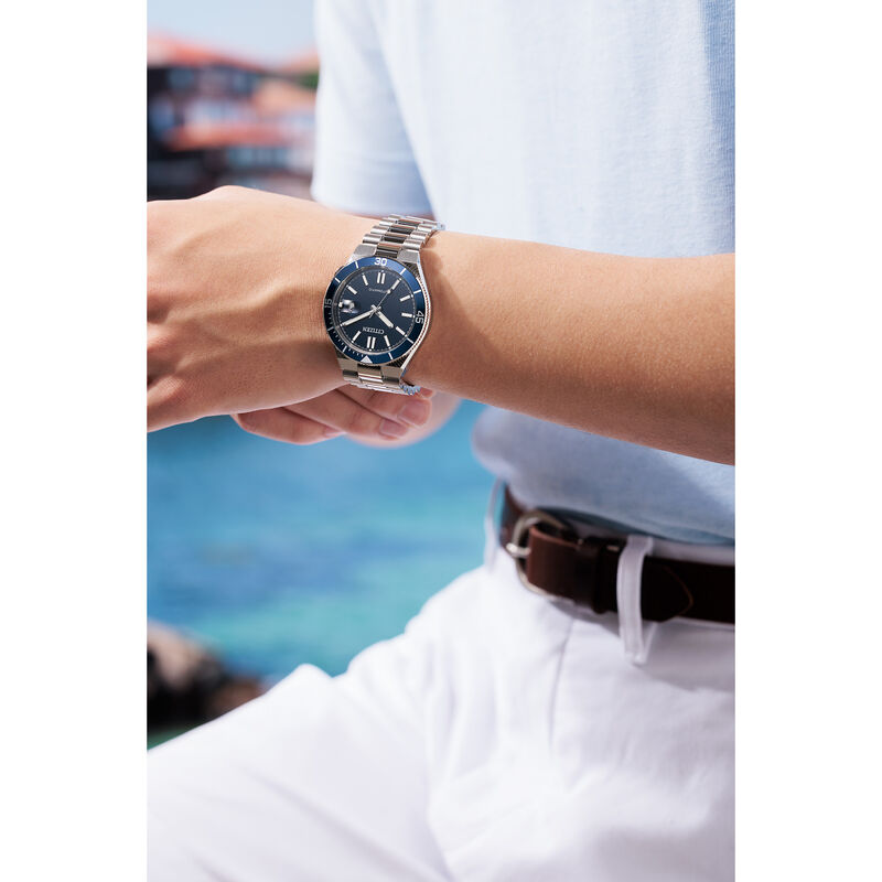 Citizen TSUYOSA Shore Automatic Blue Dial NJ0230-59L image number null