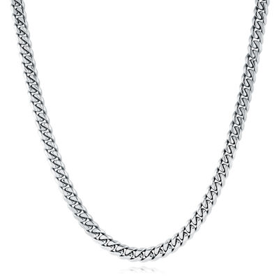 Curb Chain 22" in Stainless Steel (7.7mm)