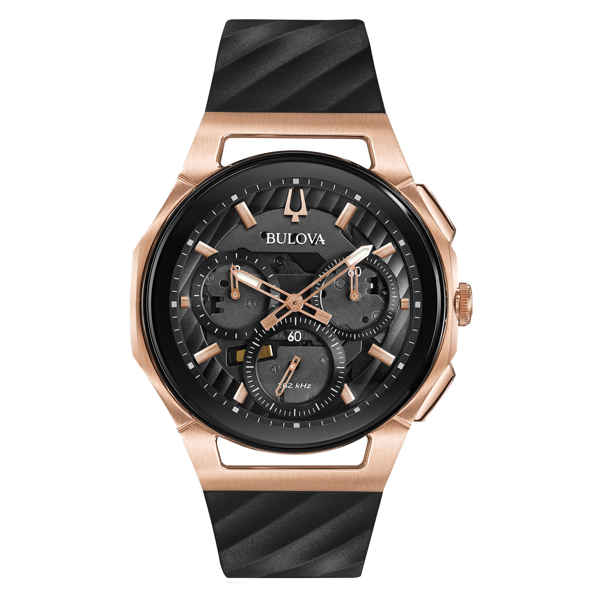 週末特価　Bulova クロノグラフ 腕時計 Bulova CURV Men's Chronograph Watch 98A185