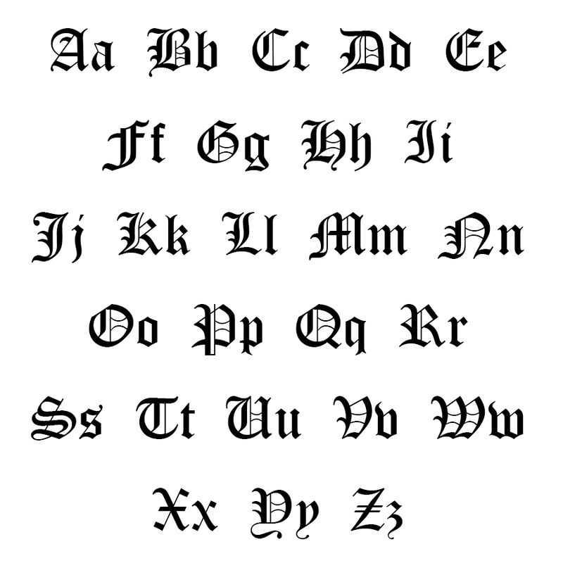 High Polished Personalized Gothic Name Necklace in 14k Yellow Gold image number null