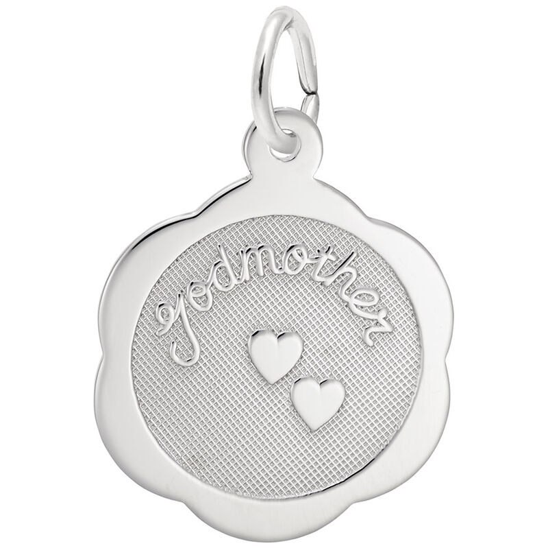 Godmother Charm in 14k White Gold image number null
