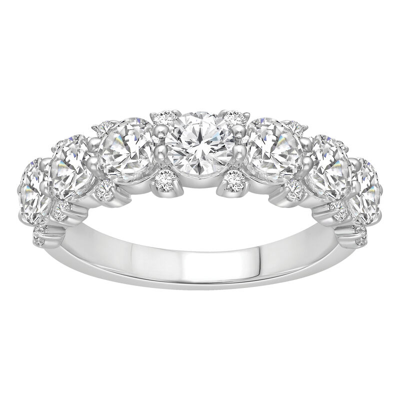 Lab Grown Diamond 2 1/2ctw. Stackable & 14k White Gold Anniversary Ring image number null
