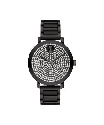 Movado Bold Ladies Black Ion Plated Stainless Steel Evolution 2.0  Watch 3601153