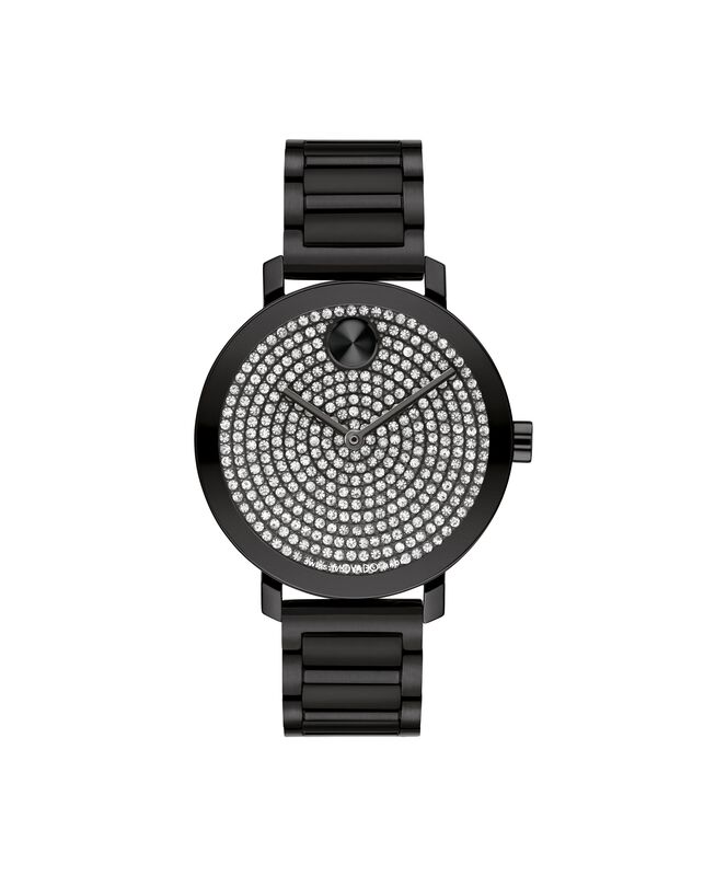 Movado Bold Ladies Black Ion Plated Stainless Steel Evolution 2.0  Watch 3601153 image number null