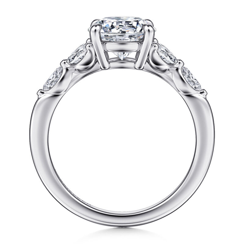 Gabriel & Co. "Adella" 14k White Gold Round Setting image number null