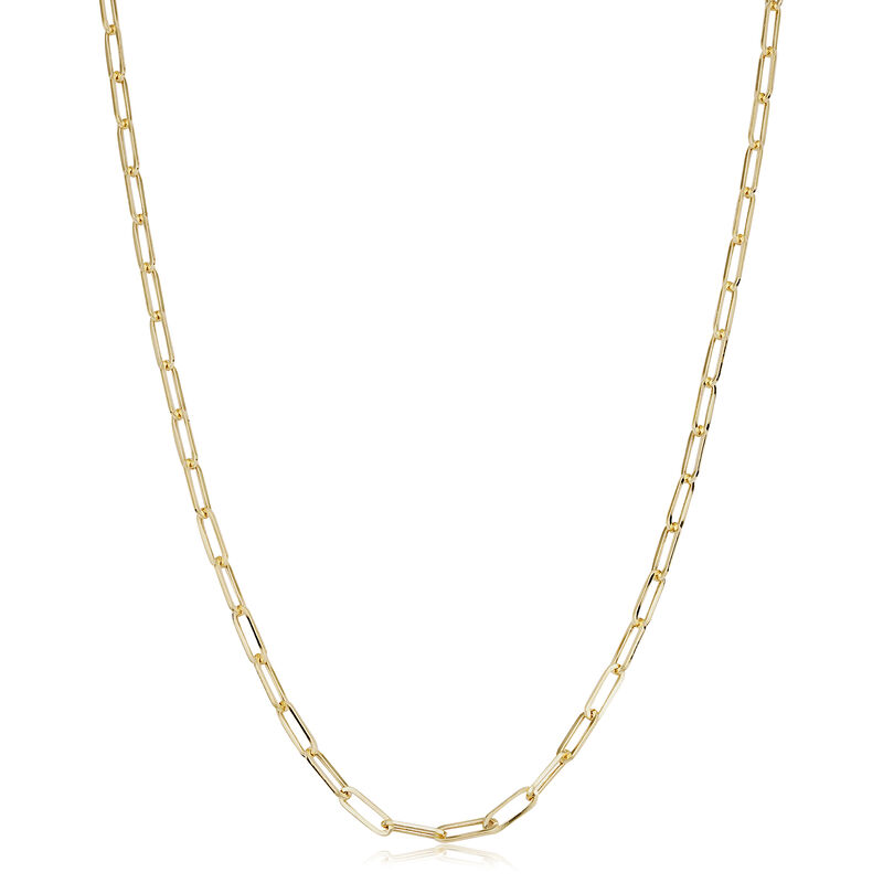 Paperclip 2.5mm Chain in 14k Yellow Gold image number null