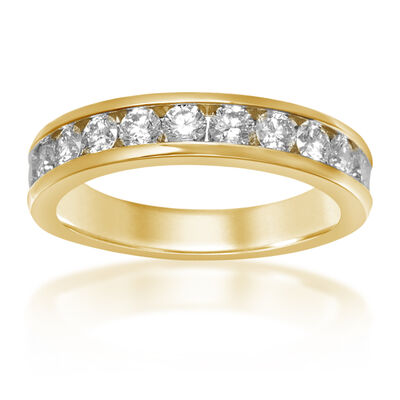 Diamond 1ctw Channel Band in 14K Yellow Gold (H/I-I1/I2)
