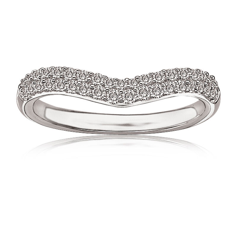 Brilliant-Cut Contour Diamond Anniversary Band 1/3ct. T.W. image number null