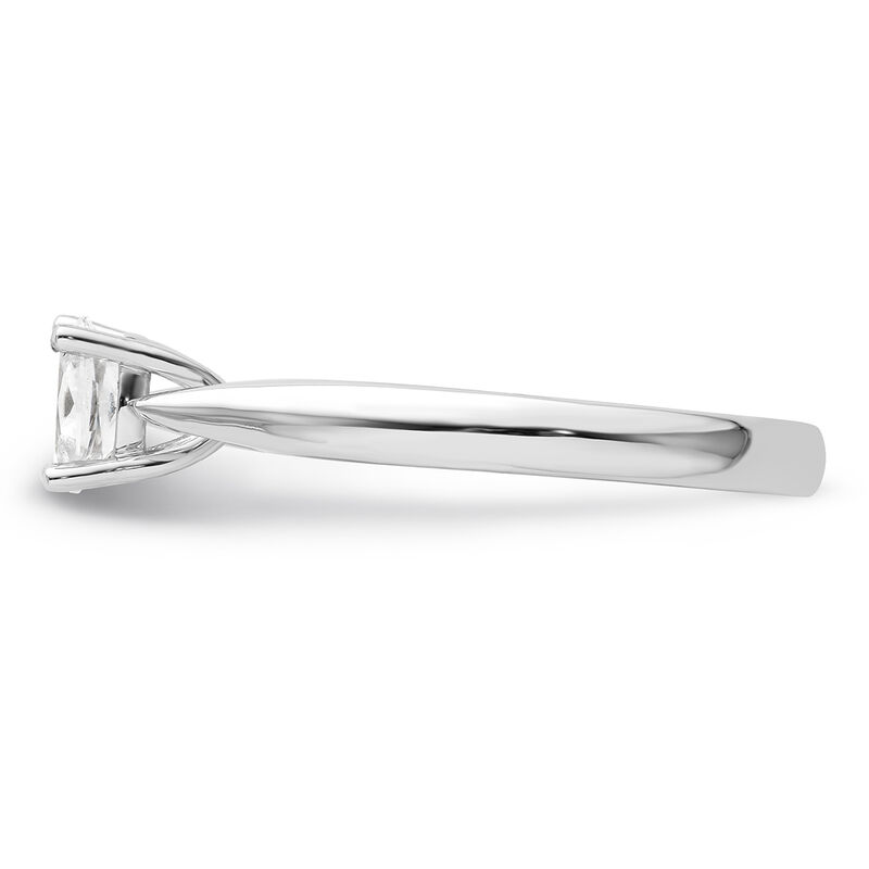 Oval-Cut 1/2ct. DEF VS SI Lab Grown Solitaire Engagement Ring in 14k White Gold image number null