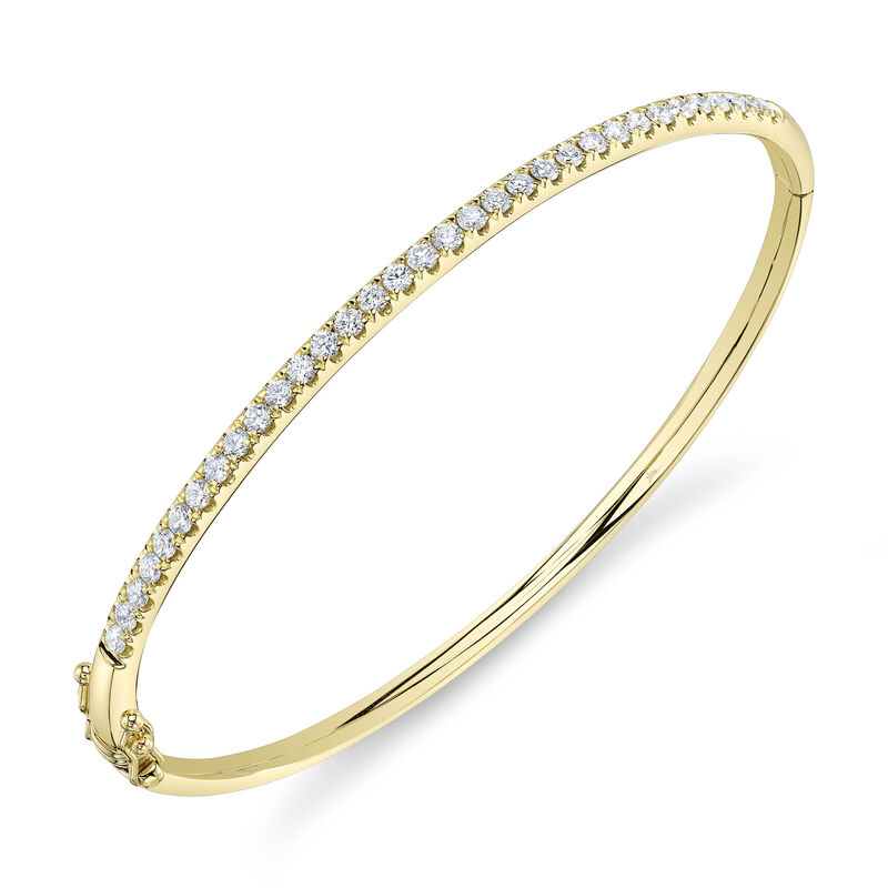 Shy Creation Diamond 3/4ctw. Bangle Bracelet in 14k Yellow Gold image number null