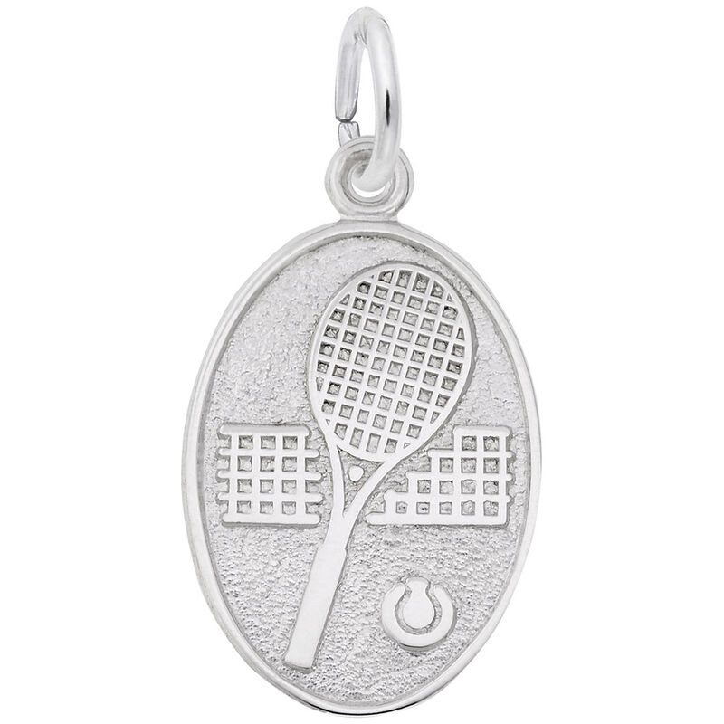 Tennis Charm in Sterling Silver image number null