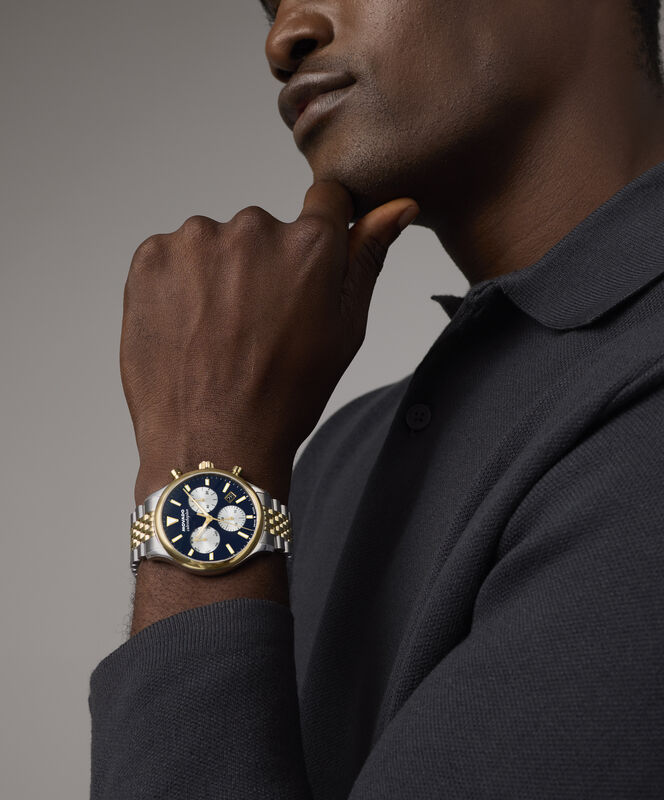 Movado Heritage Calendoplan Chronograph Watch Navy Dial 3650211 image number null