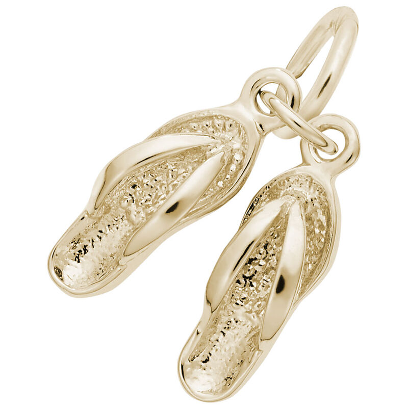 Sandals Charm in 14K Yellow Gold image number null