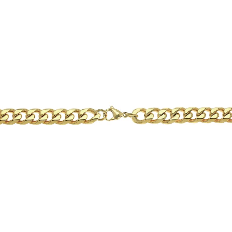 Men's 10mm Bracelet in Gold Plated Stainless Steel image number null