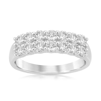 Diamond 1ctw. 14k White Gold Anniversary Ring