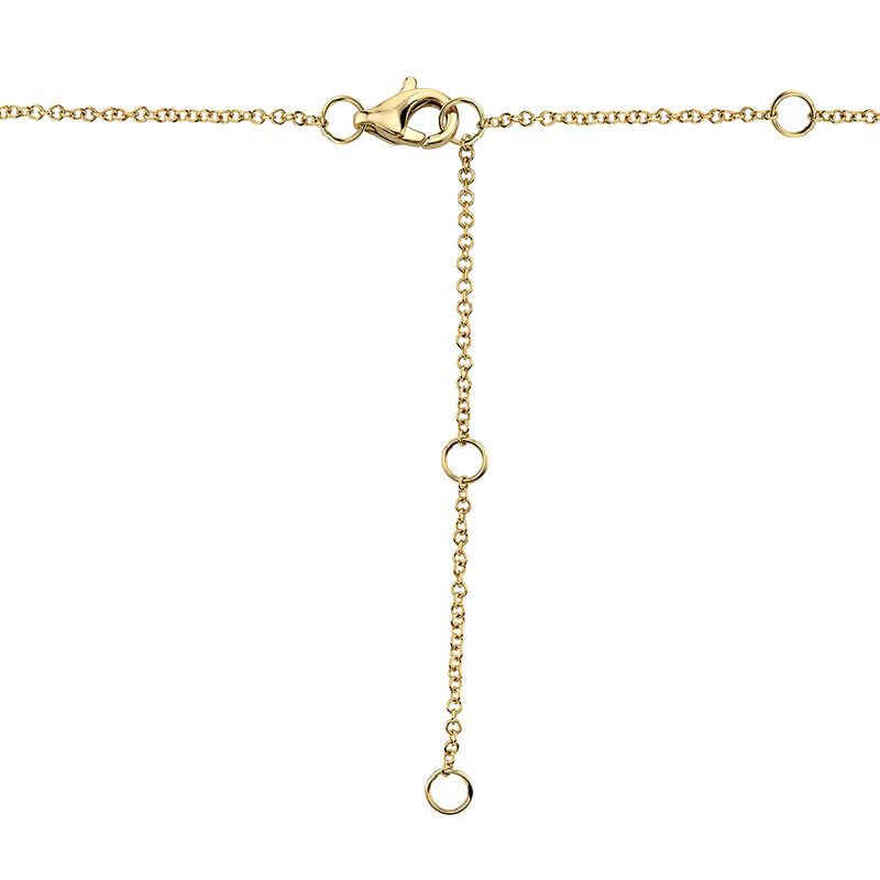 Shy Creation: Diamond ¼ct. Vertical Bar Necklace14k Yellow Gold image number null