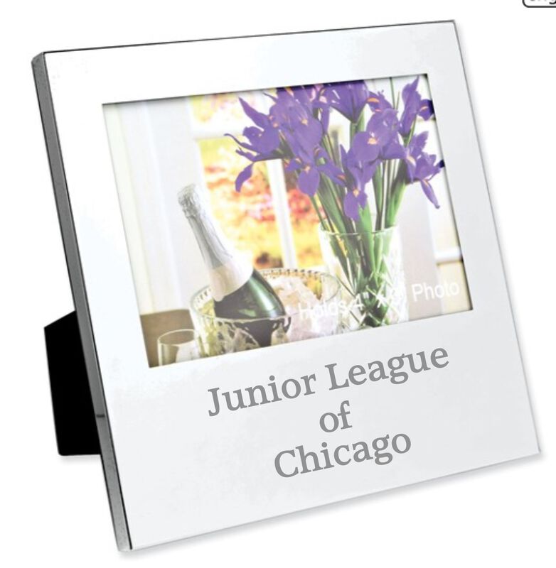 Junior League of Chicago Nickel-Plated Oversized 4x6 Photo Frame image number null