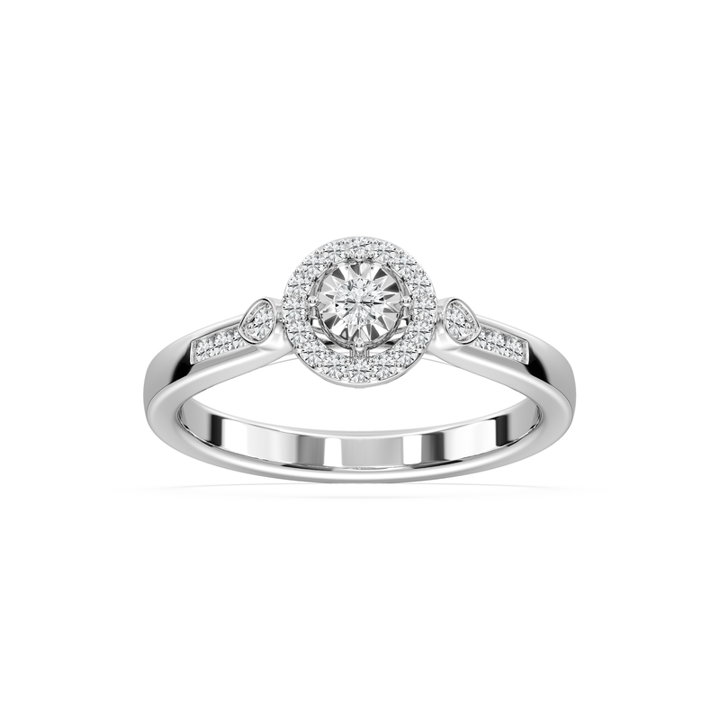 Lab Grown Diamond 1/4ctw. Promise Ring in Sterling Silver image number null