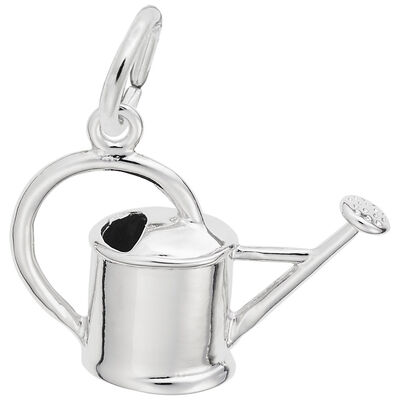Watering Can Charm in 14K White Gold