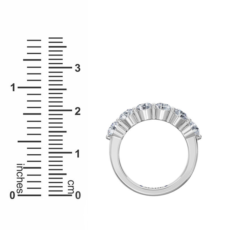 Lab Grown Diamond 1 1/2ctw. & 14k White Gold Anniversary Ring image number null