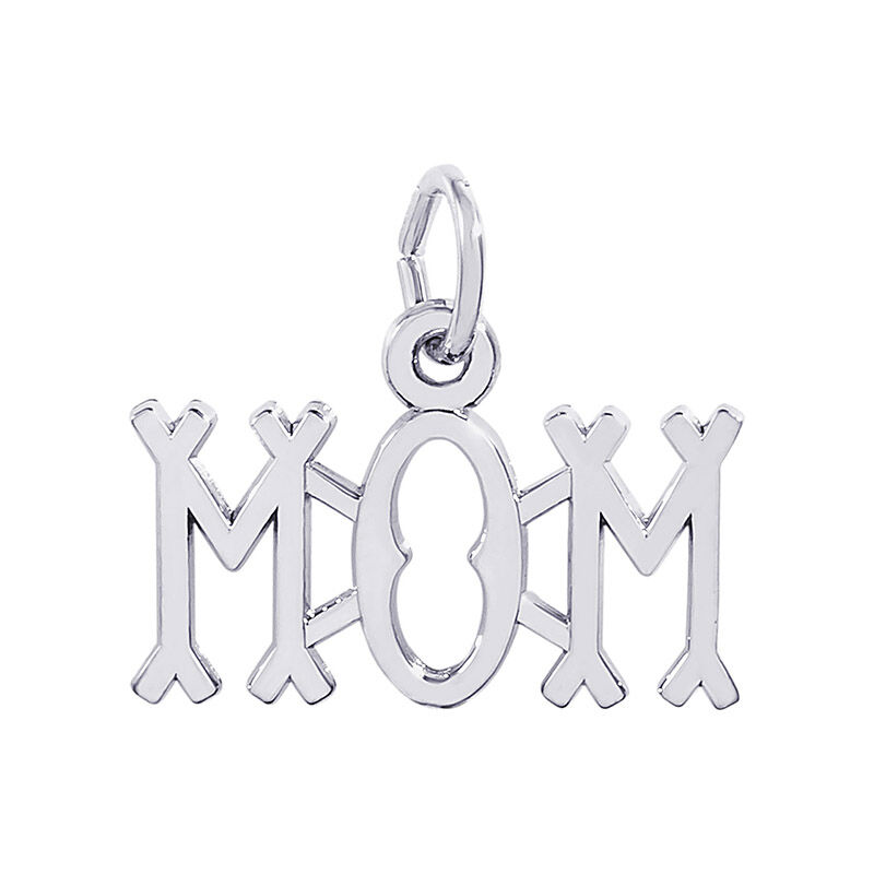 Mom Sterling Silver Charm image number null
