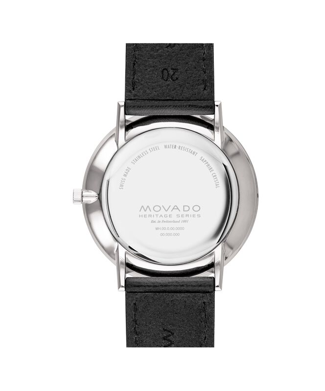 Movado Heritage Silhouette Watch Black Dial 3650130 image number null