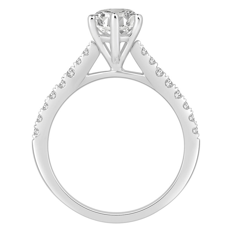 Marquise-Cut Lab Grown 2 1/3ctw. Diamond Split Shank Engagement Ring in 14k White Gold image number null