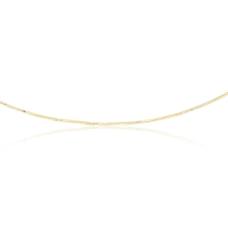 18" Light Box Chain in 14k Yellow Gold image number null