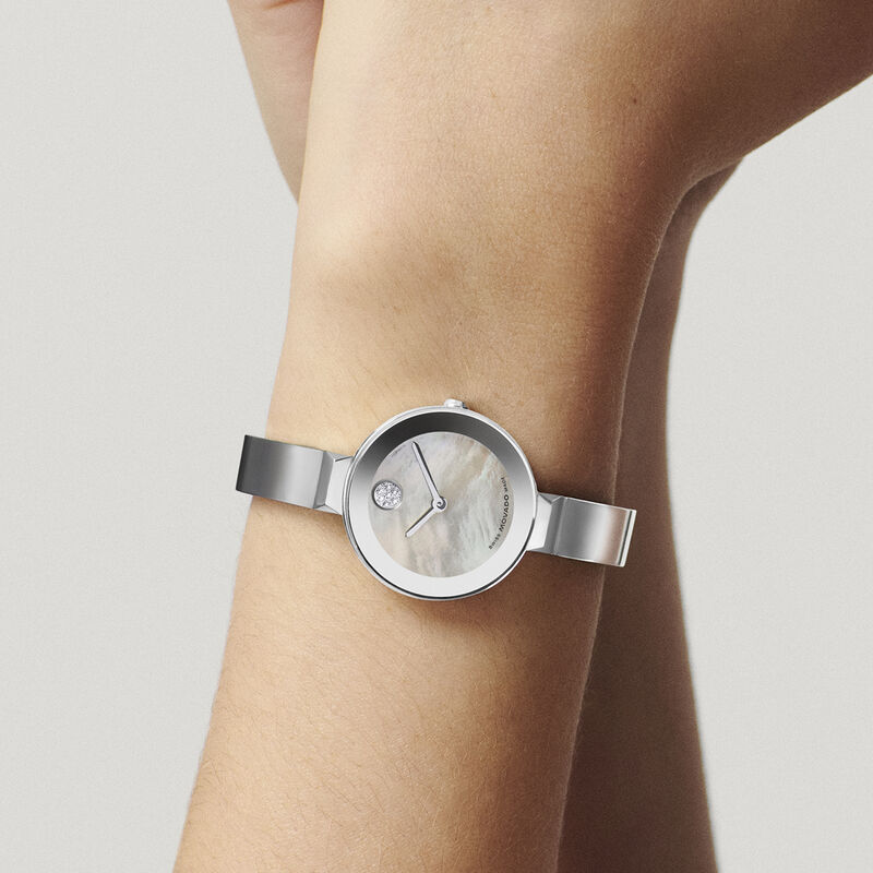 Movado BOLD Bangle Mother of Pearl Gray Dial 3601269 image number null