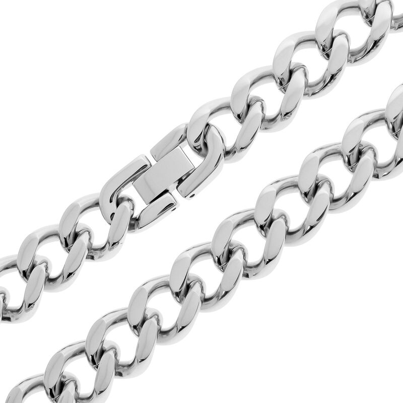 Men's Stainless Steel Chunky Chain Link Bracelet image number null