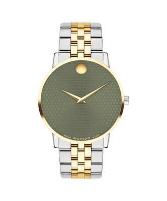 Movado Men's Gold Plated & Stainless Steel Museum Classic Watch 0607849