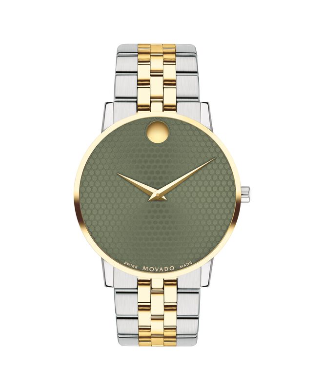 Movado Men's Gold Plated & Stainless Steel Museum Classic Watch 0607849 image number null