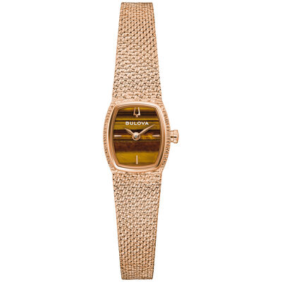 Bulova Classic Goddess of Time Tiger Eye Dial 97L185