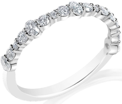 Diamond 5/8ctw. 14k White Gold Anniversary Ring