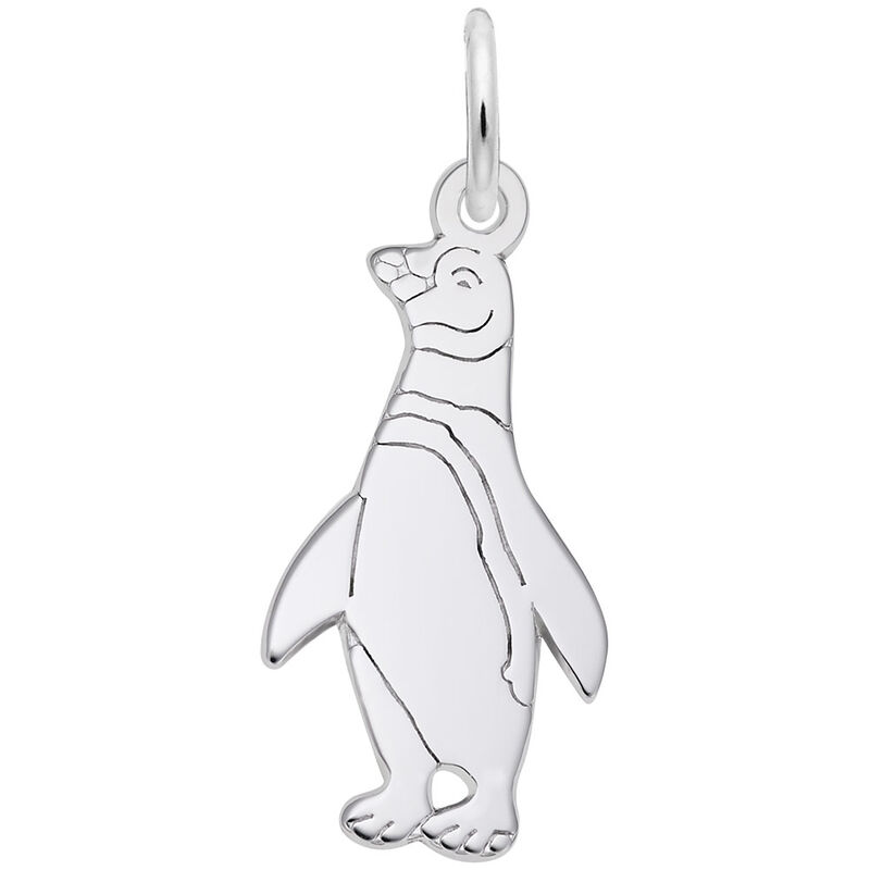Penguin  Charm in Sterling Silver image number null