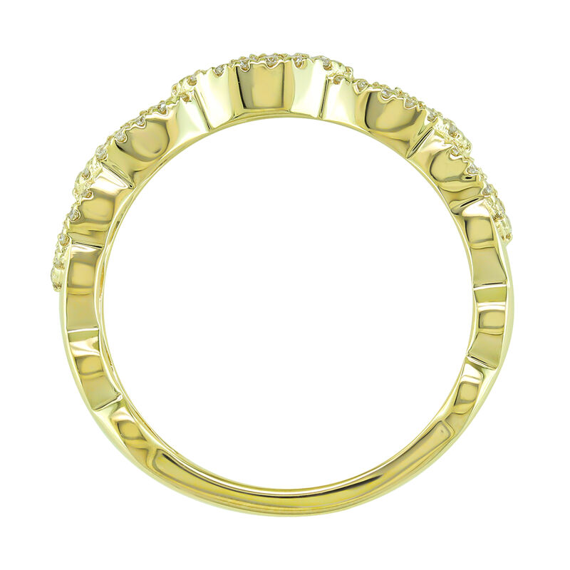 Diamond 5/8ctw. 14k Yellow Gold Anniversary Ring image number null