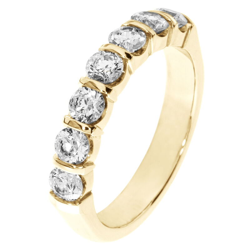 7-Stone Diamond Band 1 1/2ctw. (F-G, VS1-2) 14K Yellow Gold image number null