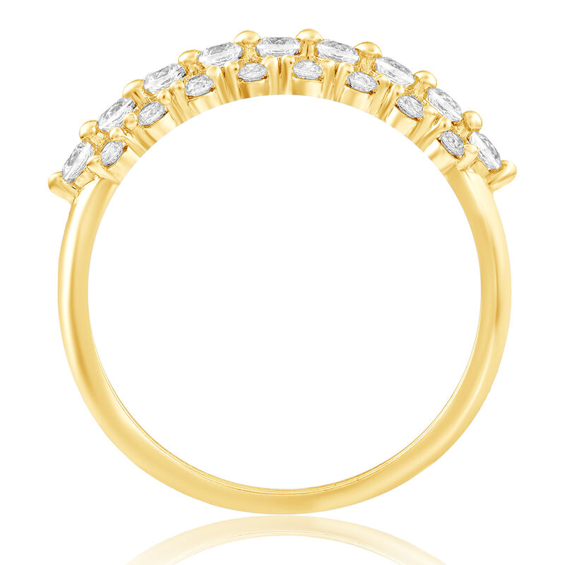Diamond 1/2ctw. & 14k Yellow Gold Anniversary Ring image number null