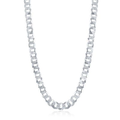 Miami Cuban 20" Chain 7.85mm in Sterling Silver