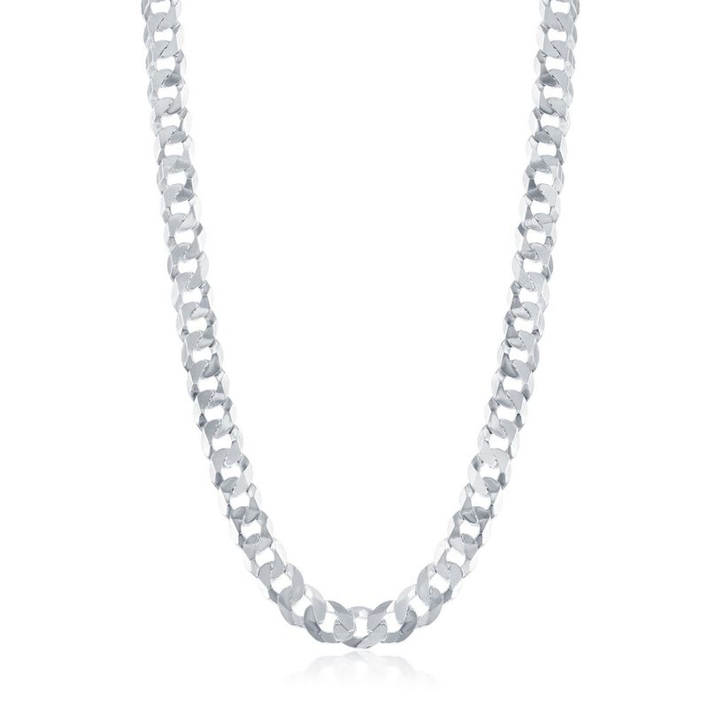 Miami Cuban 20" Chain 7.85mm in Sterling Silver image number null