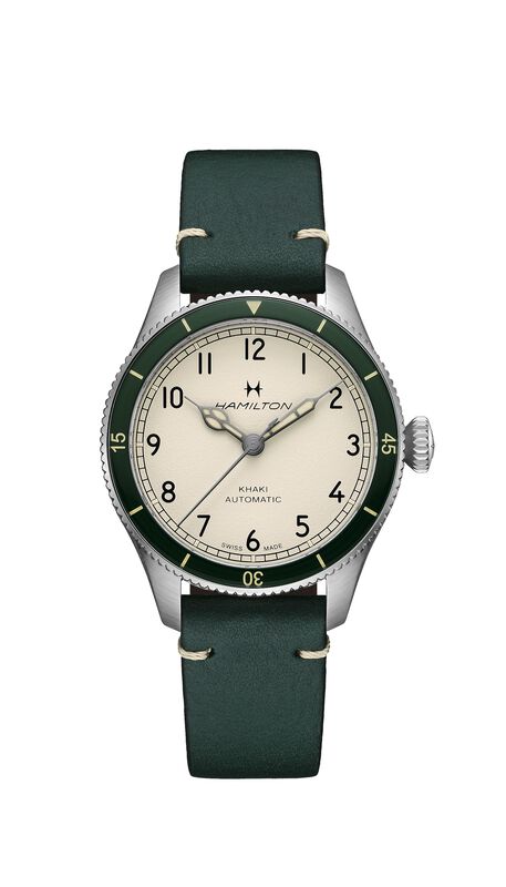 Hamilton Khaki Pilot Pioneer Automatic Eggshell White Dial H76225730 image number null