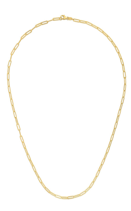 Paperclip 16" Chain 2.1mm in 14k Yellow Gold image number null