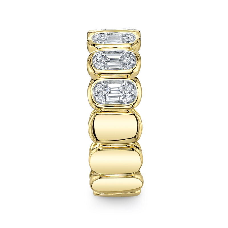 Shy Creation Diamond 1/2ctw. Baguette Fashion Ring in 14k Yellow Gold image number null