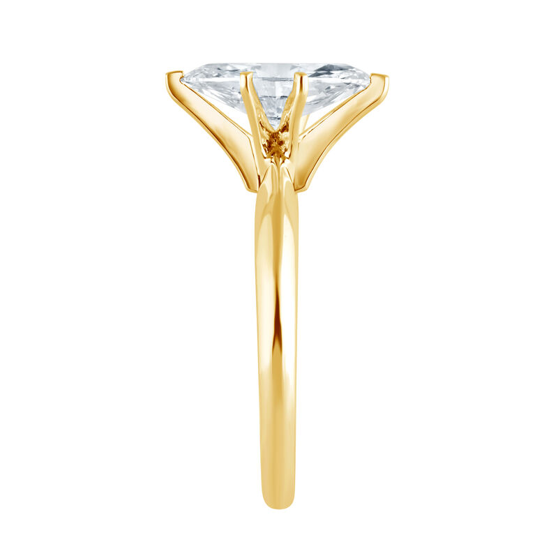 Marquise Lab Grown Diamond 1 1/2ctw. Solitaire Engagement Ring in 14k Yellow Gold image number null