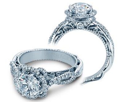 Verragio Venetian Diamond Halo Engagement Ring Setting 5051R