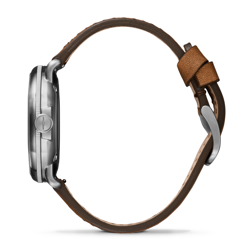 Shinola Men's Canfield Stainless Steel Blue Dial Tan Leather Strap 43mm Watch S0120273241 image number null