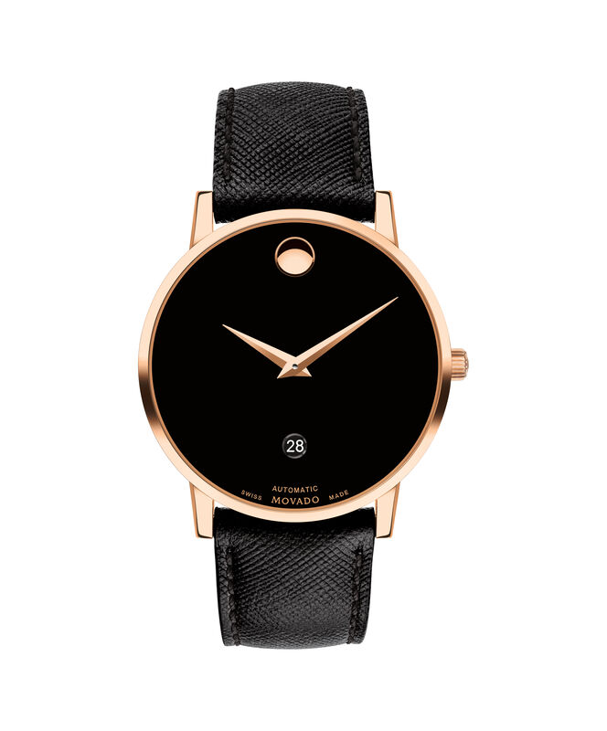 Movado Men's Museum  Classic Rose-Tone Watch 0607474 image number null