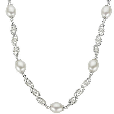 Imperial Pearl Lace-Twist Design Freshwater Pearl Necklace
