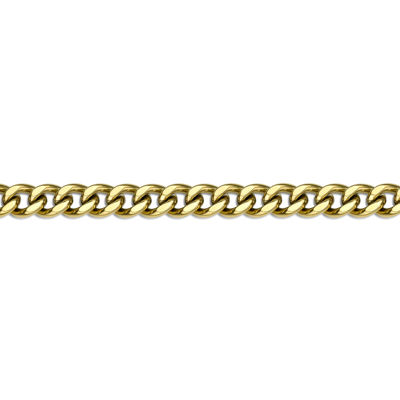 Men's 10mm Chunky Curb 24" Chain and 9" Bracelet Box Set in Gold Plated Stainless Steel image number null